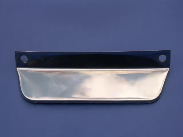 VESPA/LAMBRETTA Chrome Number Plate Holder Surround Mudflap