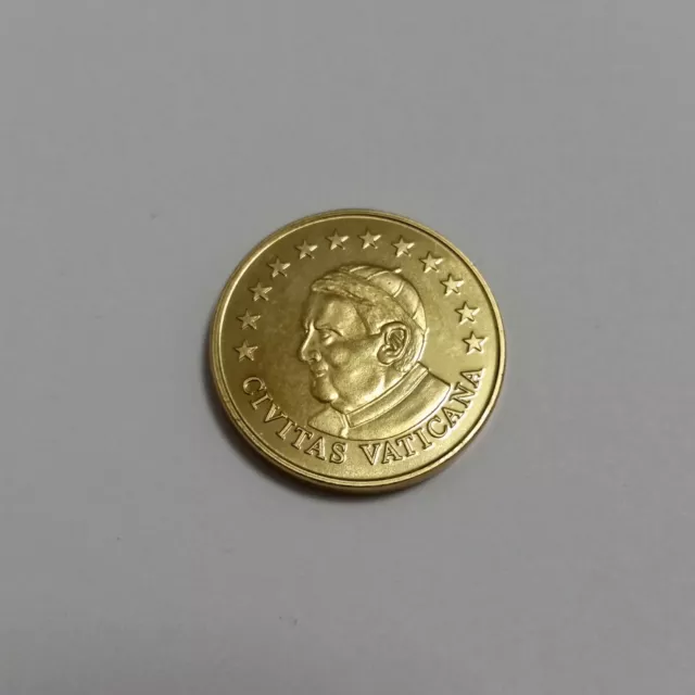 20 Euro Cent Probe Specimen Vatikan Benedikt XVI Civitas Vaticana 22 mm