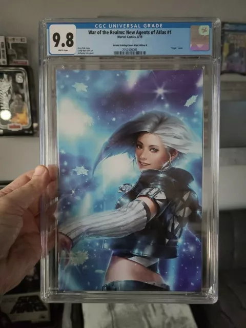 War of Realms New Agents of Atlas #1 CGC 9.8 - J Lee 2nd print Virgin Variant