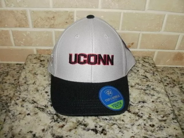 Nwt Top Of The  World Uconn Huskies Connecticut Youth  Flex Fit Hat Cap Ncaa