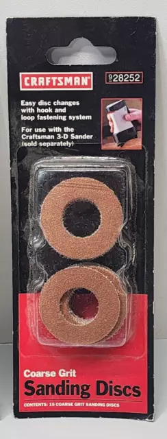 OEM Craftsman 3-D Sander Replacement Sanding Discs ~ Coarse Grit ~ 928252