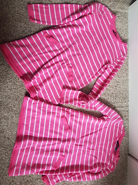 4 Items Twin Girls 2 Dresses 2 T Shirts Age 6 7 8 Years Pink White Bundle