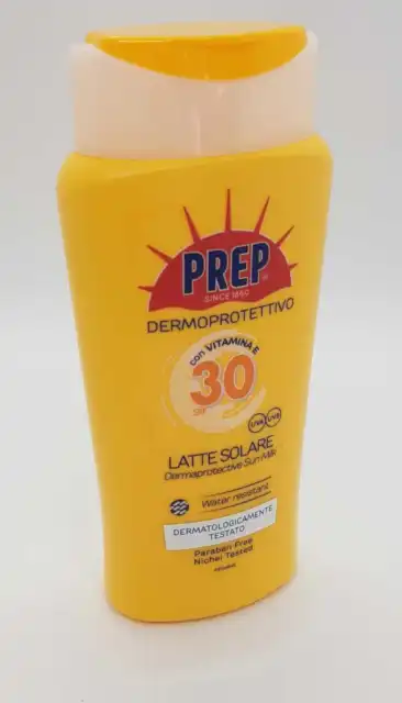 Prep Abbronzante Solare Protezione 30 Latte Crema Solare Prep 200 Ml