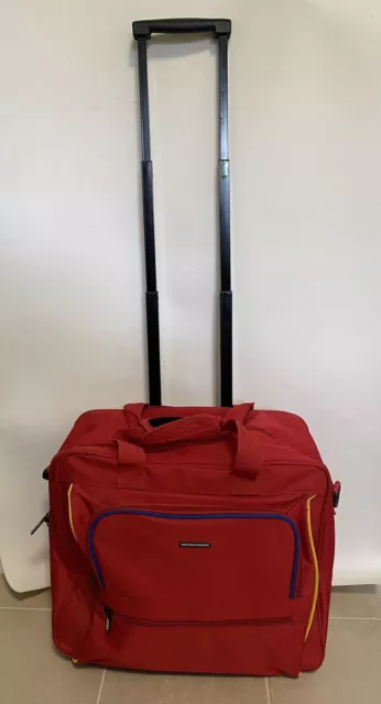 United Colors Of Benetton Hand Luggage Travel Wheeled Suitcase Red