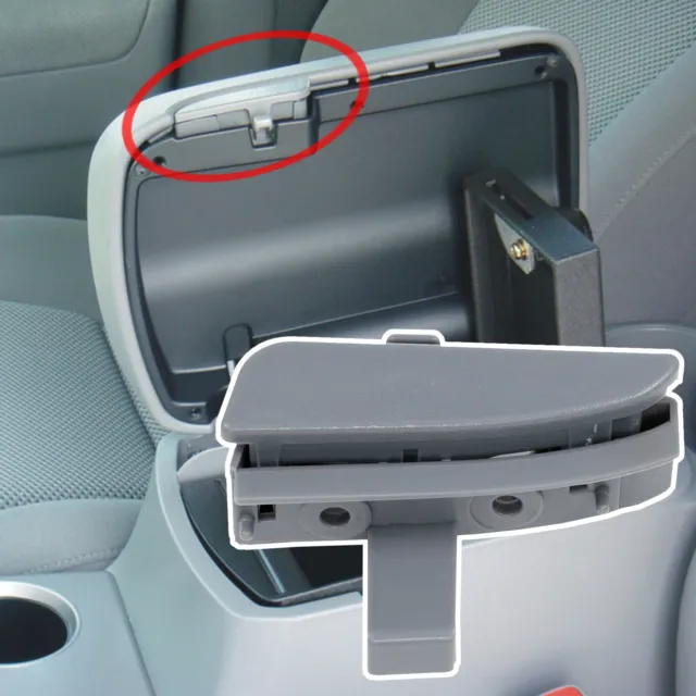 Gray Center Console Lid Latch Assembly For Toyota Tacoma Armrest Release Handle