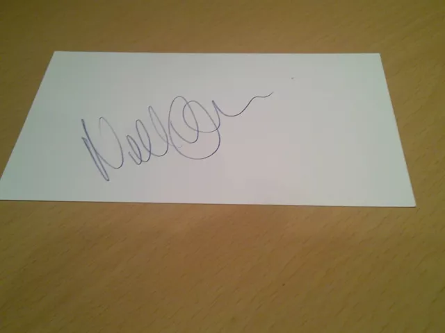 signed card of ex lincoln city c.palace watford bolton footballer neil redfearn