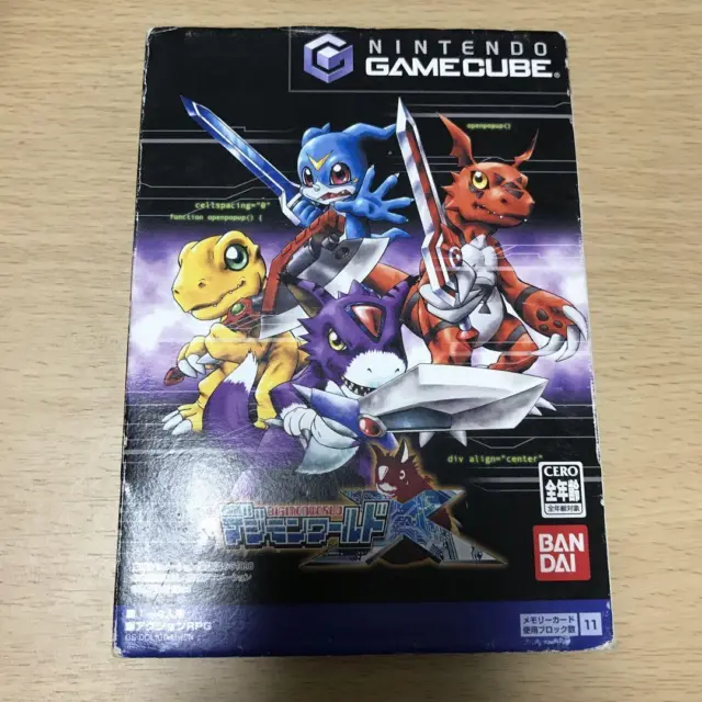 Game Cube GC Digimon World 4 Action Role-playing Video Game Japanese ver. USED