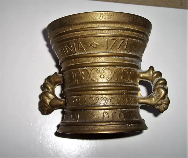 altes Apothekergefäß, Mörser, Messing Deko, Nachlass