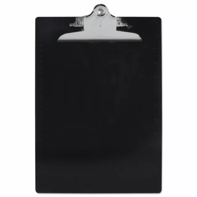 Saunders Recycled Plastic Clipboards 1" Clip Cap 8 1/2 x 12 Sheets Black 21603