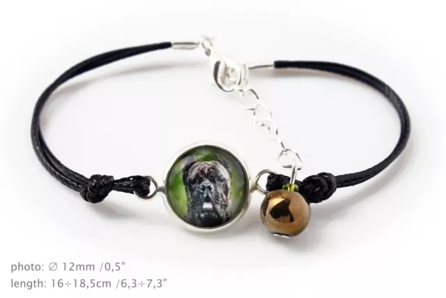Cane Corso. Bracelet for people who love dogs. Photojewelry. Handmade. UK