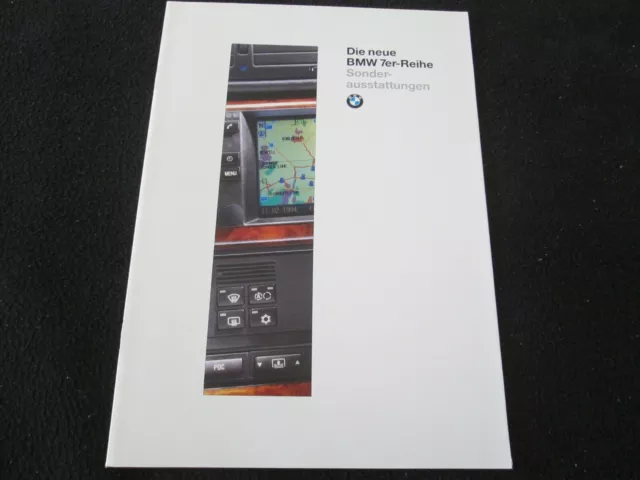 1994 1995 BMW 7 Series German Option Equip Brochure 740i 740iL 750iL E38 Catalog