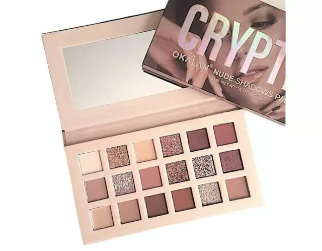 Eyeshadow Palette, Natural / Neutral / Pink / Shimmer Glitter Nude Colors-Okalan