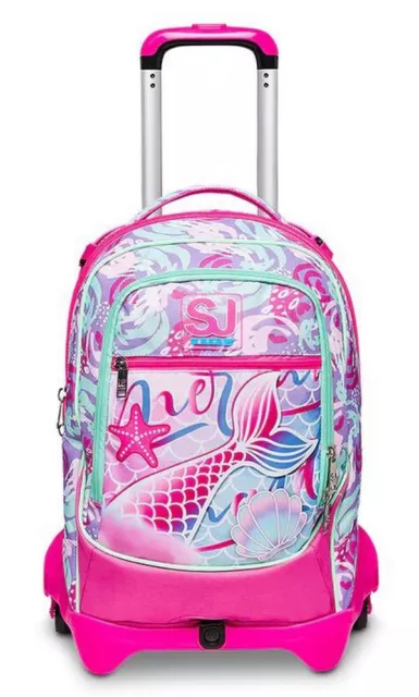 Zaino Trolley Scuola Sj Gang 3 Ruote Gang Girl Sea Beauty - Seven 2023