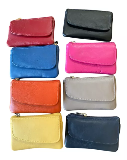 WOMENS GENUINE LEATHER Coin Purse Pouch Ladies Small Card Wallet Mini Bag  £5.49 - PicClick UK