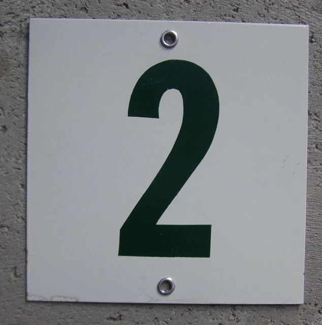 v67) PLAQUE EMAILLEE EMAIL NUMERO DE RUE N° 42
