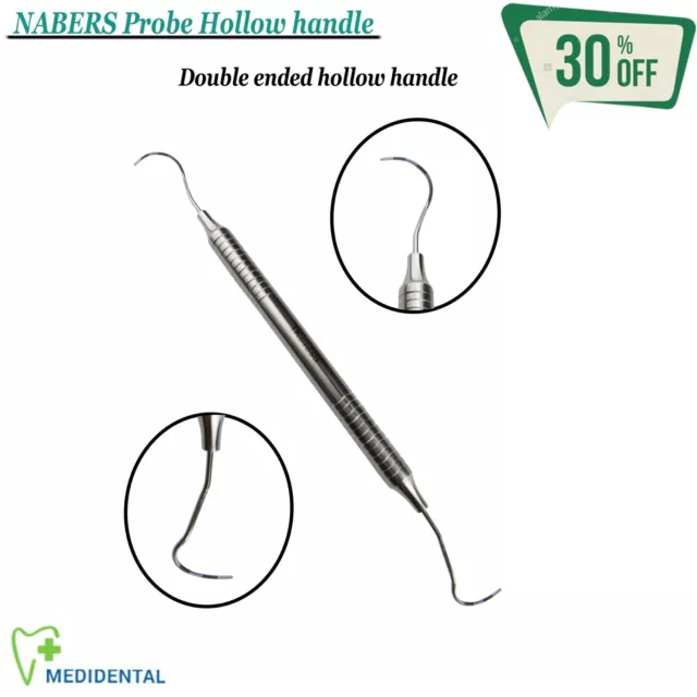 Instruments à Diagnostique Dentales Sondes Parodontales NABERS Hollow Handle New