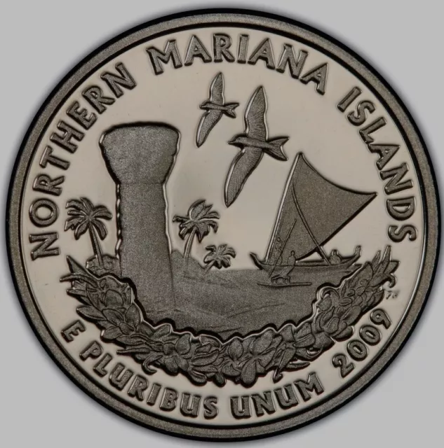 DEEP CAMEO 2009-S Northern Mariana Islands Quarter PROOF 25c BUY MORE, SAVE MORE