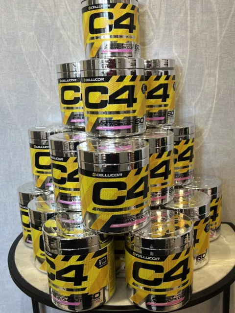 CELLUCOR C4 pre-workout explosive original powder Pink Lemonade 390g 60 Servings