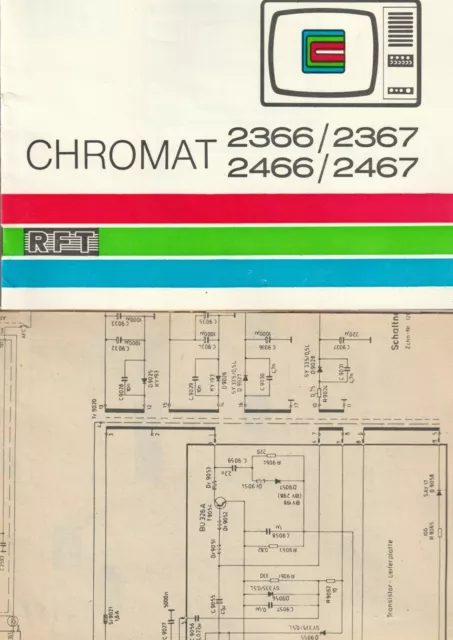 Bedienungsanleitung und Schaltplan RFT Chromat