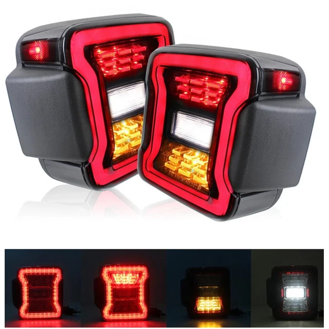 LED Tail Lights Rear Brake/Reverse/Turn Signal Lamps For Jeep Wrangler 18-23 JL