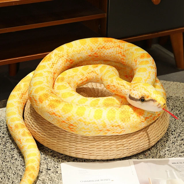 SIMULATION PYTHON PLUSH Toy Giant Python Plush Animal Plush Doll ...