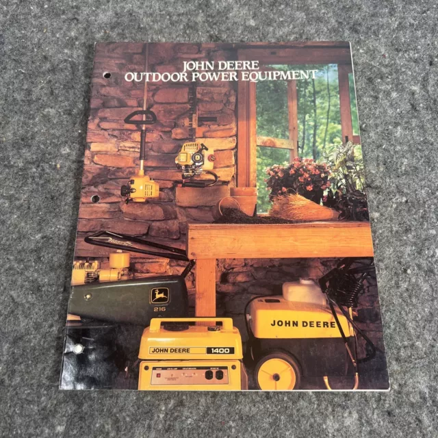 John Deere Outdoor Power Equipment 1987 Brochure Ad