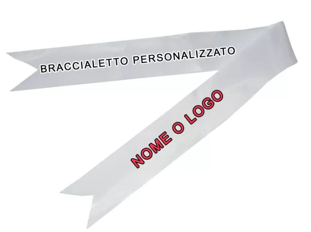 Stampa Personalizzata Bracciale Braccialetto Polsino Nastro Multiuso Nastrino