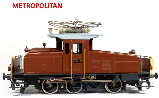 Locomotive électrique METROPOLITAN SBB CFF Ae 3/5 - Échelle HO ? - Vintage 1975 - État Superbe