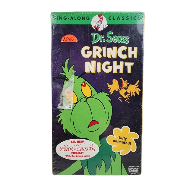 DR. SEUSS Its Grinch Night (VHS 1992) Halloween Kids *BUY 2 GET 1