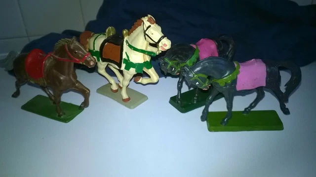 Ancienne Figurine Hausser Elastolin German plastic Indien Far West