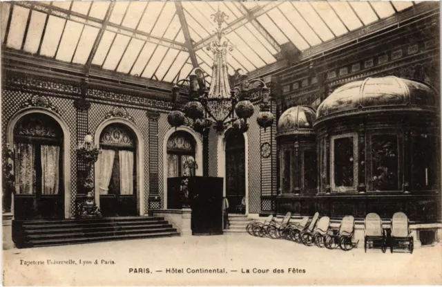 CPA PARIS 1e Hotel Continental La Cour des Fetes (1246488)