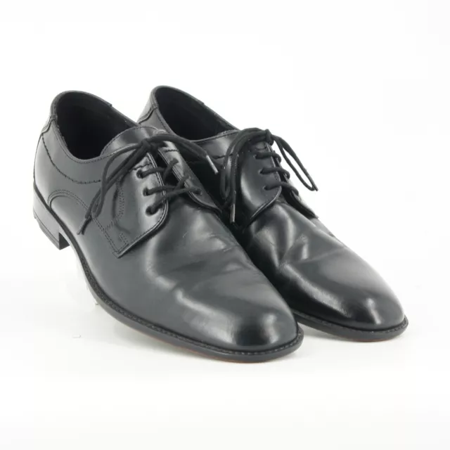 Lloyd Garvin Schuhe Herren Gr. 40.5 Schwarz Leder Freizeit Business Schnürsenkel