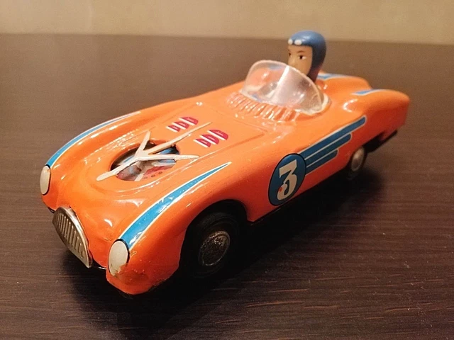 VINTAGE TIN TOY Friction Car Original Box Racer - Made in China