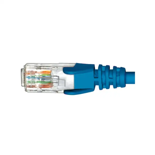 CABAC RJ45 Cat5e Blue Patch Lead 2m 4-Pair PVC Unshielded RJ45 PL5EBL2