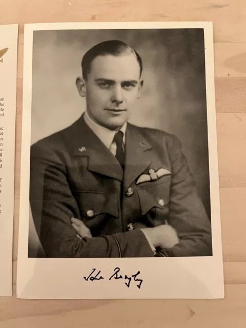 Wing Commander Hugh Beazley DFC FCA Battle Of Britain Ace Limited Signed Photo