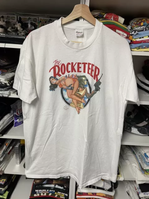 Vintage 80s Comic T-Shirt The Rocketeer Size X-Large 1984 Dave Stevens Graphitti