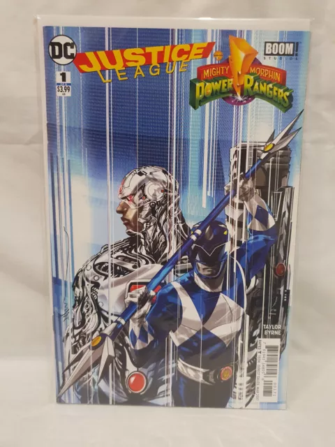 Justice League Mighty Morphin Power Rangers #1 Bleu Nguyen variant Dc Boom Cc ]