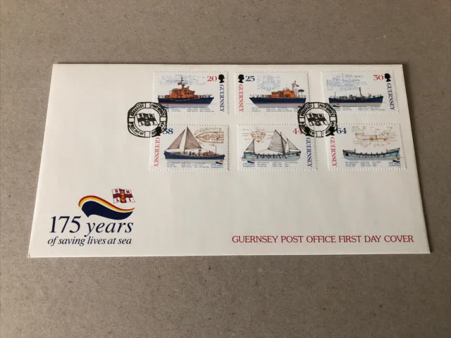 Guernsey FDC First Day Cover Unaddressed Spec HS 1999 RNLI