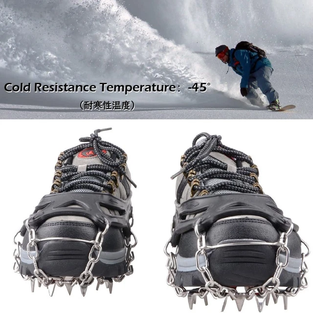 Spikes for outlet snow shoes