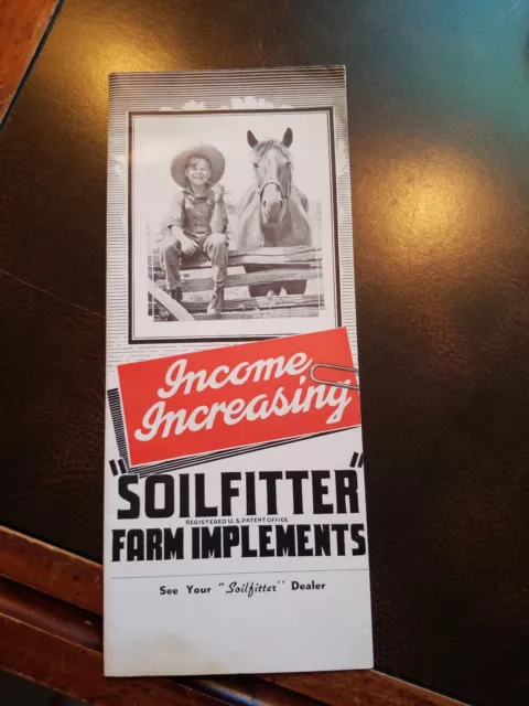 Vintage 1920s General Farm Implement Co. "Soilfitter" Brochure