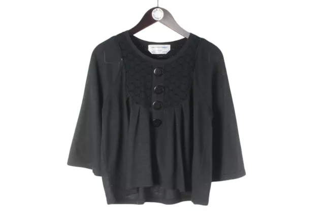 authentic COMME DES GARCONS women's silk Blouse Size Women's M shirt black