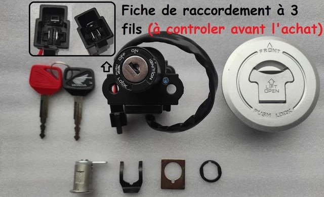 KIT SERRURE NEIMAN CB600F CB 600 HORNET 600 de 1998 1999 2000 2001 2002 NEUF