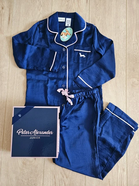 Kids Clothes Bluey Peter Alexander Pjs Pink Silk Peter Alexander