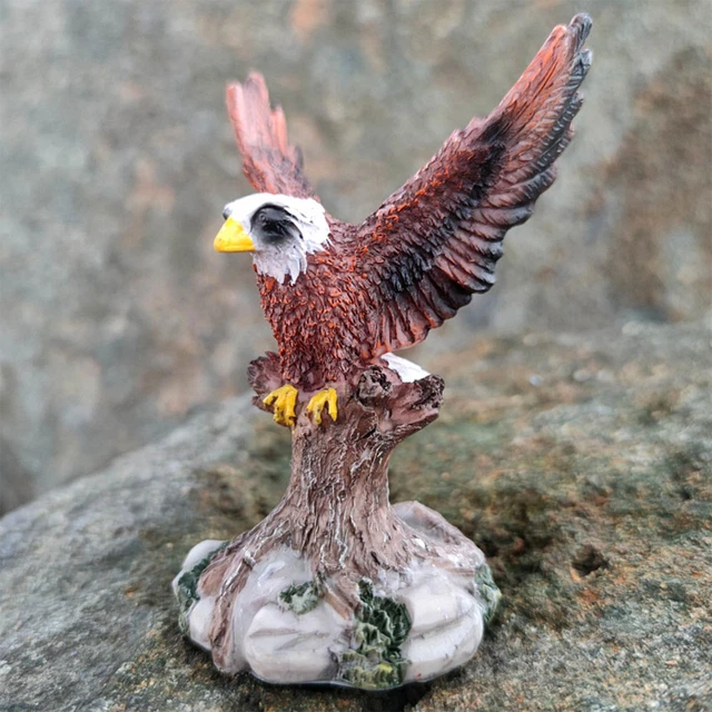 Résine Aigle Figurine Statue Décoration De Table pour Salon Accessoire Mesure