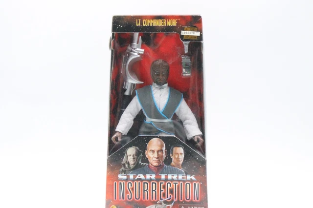 Commander Worf - Star Trek Insurrection action figure 23 cm Playmates 1998 NUOVO IMBALLO ORIGINALE
