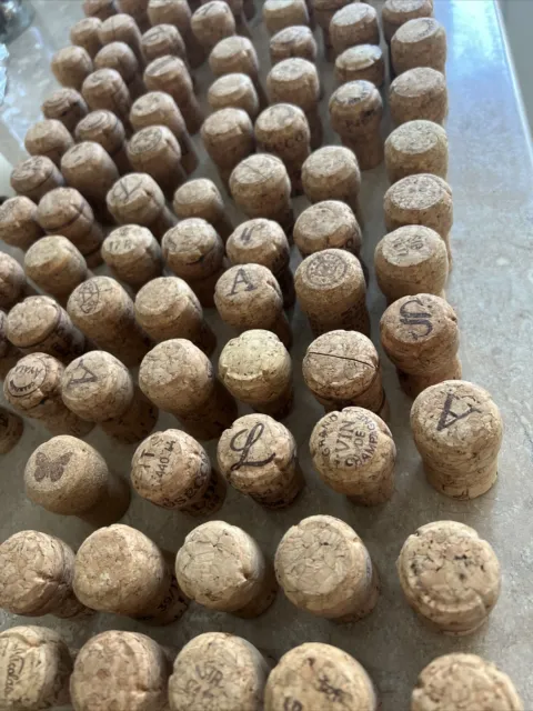 25 Used Classic Champagne Style Corks - Ideal for Craft, Weddings, Fishing, etc.