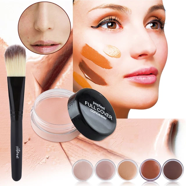 Corrector de cubierta para tatuajes de cicatrices en la piel impermeables ocultar maquillaje corrector crema