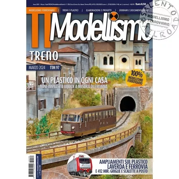 Rivista ferroviaria TUTTOTRENO Modellismo marzo 2024 numero 97