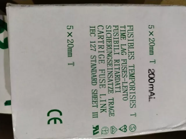 10x Fusible verre temporisé 5 x 20mm Lot 10 Pcs valeur au choix 20 mA à 10 Amp 7