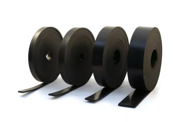 Rubber Strip 3mm Thick x 5m Long: Black General Purpose Solid Neoprene Rubber